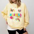 Maestra Spanish Teacher Back To School Maestra De Espanol Comfort Colors Sweatshirt Butter