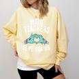 Math Teachers Love Brains Halloween Zombie Men Women T-Shirt Comfort Colors Sweatshirt Butter
