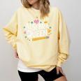 Mathematician And Mathematics Teacher Algebra Queen Comfort Colors Sweatshirt Butter