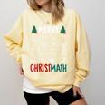 Merry Christmath – Math Christmas For Math Teacher For Men Women Kids Comfort Colors Sweatshirt Butter