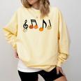 Music Notes Pumpkin Music Teacher Musician Fall Halloween Men Women Kids Comfort Colors Sweatshirt Butter