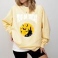 Nerdy Trig Or Treat Halloween Costume Math Teacher Comfort Colors Sweatshirt Butter