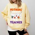 Nothing Scares Me I'm A Pre-K Teacher Halloween Ghosts Comfort Colors Sweatshirt Butter