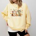 Occupational Therapy Fall Autumn Pumpkin Flower OTA Teacher Comfort Colors Sweatshirt Butter