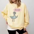 Oh Hello First Graders Cute Pigeon 1st Grade Teacher Comfort Colors Sweatshirt Butter Oh Hello First Graders Cute Pigeon 1st Grade Teacher Comfort Colors Sweatshirt Butter