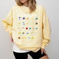 Outer Space Alphabet Kindergarten Teachers 1st Day Of School Comfort Colors Sweatshirt Butter Outer Space Alphabet Kindergarten Teachers 1st Day Of School Comfort Colors Sweatshirt Butter