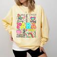Para Paraprofessional Paraeducator Teacher Back To School Comfort Colors Sweatshirt Butter Para Paraprofessional Paraeducator Teacher Back To School Comfort Colors Sweatshirt Butter