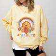 Paraprofessional Para Life Sun Flower Teacher Back To School Comfort Colors Sweatshirt Butter
