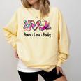Peace Love Books Librarian Teacher Life Book Library Tie Dye Comfort Colors Sweatshirt Butter Peace Love Books Librarian Teacher Life Book Library Tie Dye Comfort Colors Sweatshirt Butter