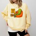 Pickle Reading Books Bookworm Teacher Librarian Kids Retro Comfort Colors Sweatshirt Butter Pickle Reading Books Bookworm Teacher Librarian Kids Retro Comfort Colors Sweatshirt Butter
