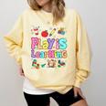 Play Is Learning Educational Teacher Women Comfort Colors Sweatshirt Butter Play Is Learning Educational Teacher Women Comfort Colors Sweatshirt Butter