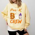 Pre K Boo Crew Teacher Student Halloween Pre Kindergarten Comfort Colors Sweatshirt Butter