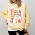 Pre-K Boo Crew Pre-K Teacher Student Kids Halloween Comfort Colors Sweatshirt Butter