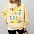 Pre-K Crew PreK Teachers Back To School Comfort Colors Sweatshirt Butter Pre-K Crew PreK Teachers Back To School Comfort Colors Sweatshirt Butter
