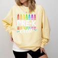 Pre-K Crew Teacher Team Squad Hello Back School Graduation Comfort Colors Sweatshirt Butter