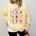 Pre K Is My Jam Teacher Team Crew Preschool Cute Strawberry Comfort Colors Sweatshirt Butter