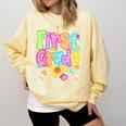 Preppy First Grade Back To School 1st Grade Teacher Girl Kid Comfort Colors Sweatshirt Butter Preppy First Grade Back To School 1st Grade Teacher Girl Kid Comfort Colors Sweatshirt Butter