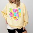 Preppy Fourth Grade Back To School 4th Grade Teacher Girls Comfort Colors Sweatshirt Butter