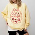 Preschool Pre-K Is My Jam Strawberry Girl Teacher Kids Comfort Colors Sweatshirt Butter