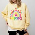 Preschool Rainbow Girls Boys Kids Teacher Back To School Comfort Colors Sweatshirt Butter Preschool Rainbow Girls Boys Kids Teacher Back To School Comfort Colors Sweatshirt Butter