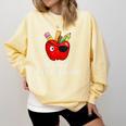 Pretend I'm A Pirate Teacher Apple Talk Like A Pirate Day Men Women Kids Comfort Colors Sweatshirt Butter