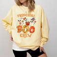 Principal Teacher Boo Crew Halloween Spooky Costume Comfort Colors Sweatshirt Butter Principal Teacher Boo Crew Halloween Spooky Costume Comfort Colors Sweatshirt Butter
