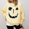 Pumpkin Artist Halloween Art Teacher Comfort Colors Sweatshirt Butter