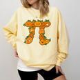 Pumpkin Pi Math Teacher Halloween Costume Geometry Comfort Colors Sweatshirt Butter