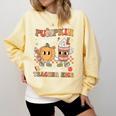 Pumpkin Spice Makes Teacher Nice Retro Fall Spooky Season Comfort Colors Sweatshirt Butter Pumpkin Spice Makes Teacher Nice Retro Fall Spooky Season Comfort Colors Sweatshirt Butter