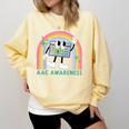 Rainbow AAC Awareness Month SPED Teacher SLP Communication Comfort Colors Sweatshirt Butter Rainbow AAC Awareness Month SPED Teacher SLP Communication Comfort Colors Sweatshirt Butter