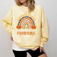 Rainbow I Teach The Cutest Pumpkins Kindergarten Teacher Men Women Comfort Colors Sweatshirt Butter Rainbow I Teach The Cutest Pumpkins Kindergarten Teacher Men Women Comfort Colors Sweatshirt Butter