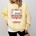 Red & Blue Teacher Crew Shirt 4th Of July Sunglasses Comfort Colors Sweatshirt Butter