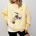 There's Room On My Broom For You Too Teacher Halloween Comfort Colors Sweatshirt Butter