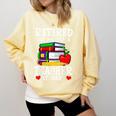 Retired But Forever a Teacher At Heart Teacher Retirement Comfort Colors Sweatshirt Butter