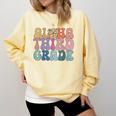 Retro Aloha Third Grade Teacher Summer Vacation Beach Hawaii Comfort Colors Sweatshirt Butter Retro Aloha Third Grade Teacher Summer Vacation Beach Hawaii Comfort Colors Sweatshirt Butter