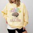 Retro BIOLOGY TEACHERS LOVE BRAINS This Is My Scary STEM Comfort Colors Sweatshirt Butter Retro BIOLOGY TEACHERS LOVE BRAINS This Is My Scary STEM Comfort Colors Sweatshirt Butter