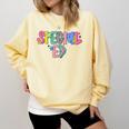 Retro Checkered Special Education Teacher Back To School Comfort Colors Sweatshirt Butter