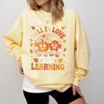 Retro Fall In Love With Learning Pumpkin Leaf Teacher Autumn Comfort Colors Sweatshirt Butter Retro Fall In Love With Learning Pumpkin Leaf Teacher Autumn Comfort Colors Sweatshirt Butter