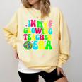 Retro Groovy In My Glowing Teacher Era Happy Teacher's Day Comfort Colors Sweatshirt Butter