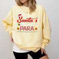 Santa's Favorite Para Christmas Paraprofessional Teacher Comfort Colors Sweatshirt Butter Santa's Favorite Para Christmas Paraprofessional Teacher Comfort Colors Sweatshirt Butter