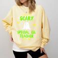 Scary Special Education Ed Teacher Costume Halloween Easy Comfort Colors Sweatshirt Butter Scary Special Education Ed Teacher Costume Halloween Easy Comfort Colors Sweatshirt Butter