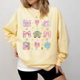 School Pencils And Bows Teacher Bow Coquette Pencil Girls Comfort Colors Sweatshirt Butter School Pencils And Bows Teacher Bow Coquette Pencil Girls Comfort Colors Sweatshirt Butter