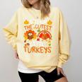 School Thankful I Teach The Cutest Little Turkeys Thanksgiving Teacher Comfort Colors Sweatshirt Butter School Thankful I Teach The Cutest Little Turkeys Thanksgiving Teacher Comfort Colors Sweatshirt Butter