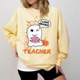 Science Teacher Cute Ghost Halloween Teacher Men Women Comfort Colors Sweatshirt Butter Science Teacher Cute Ghost Halloween Teacher Men Women Comfort Colors Sweatshirt Butter