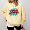 Second Grade Superhero Teacher Student 2nd Grade Comic Retro Comfort Colors Sweatshirt Butter Second Grade Superhero Teacher Student 2nd Grade Comic Retro Comfort Colors Sweatshirt Butter