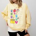 She Works Willingly With Her Hands Proverbs Daycare Teacher Men Women Comfort Colors Sweatshirt Butter