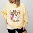 Silly Goose Teacher Club Animal Lover Groovy Teacher Comfort Colors Sweatshirt Butter Silly Goose Teacher Club Animal Lover Groovy Teacher Comfort Colors Sweatshirt Butter