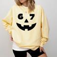Six Seven Halloween Costume For Students Teachers 6 7 Comfort Colors Sweatshirt Butter