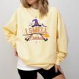 I Smell Children Wicked Cute Kindergarten Teacher Halloween Comfort Colors Sweatshirt Butter