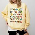 SPANISH ALPHABET MAESTRA SPANISH TEACHER Comfort Colors Sweatshirt Butter SPANISH ALPHABET MAESTRA SPANISH TEACHER Comfort Colors Sweatshirt Butter